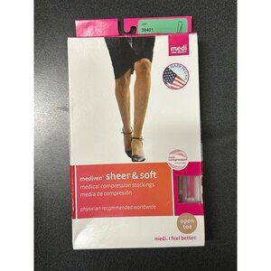 Mediven Medical Compression Stockings 20-30 Open Toe Calf Natural 39401